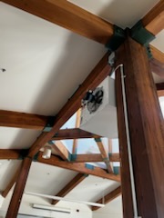 Rafter-mounted fixture cleanup